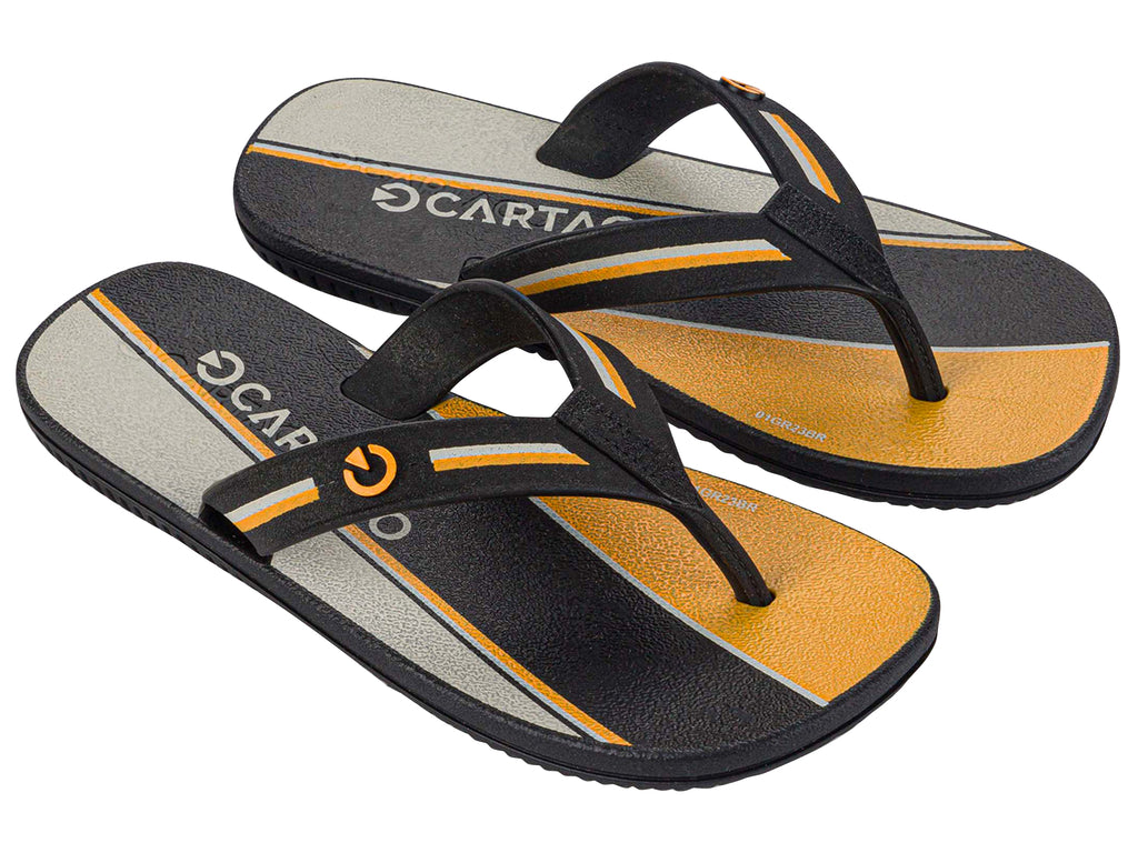 Sandalia Infantil Negro/Amarillo Dakar Cartago