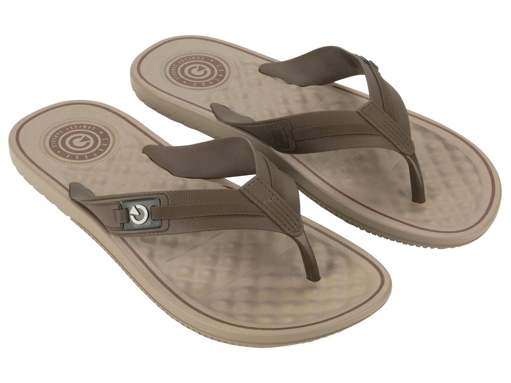Sandalia Hombre Beige/Marrón Arizona Cartago