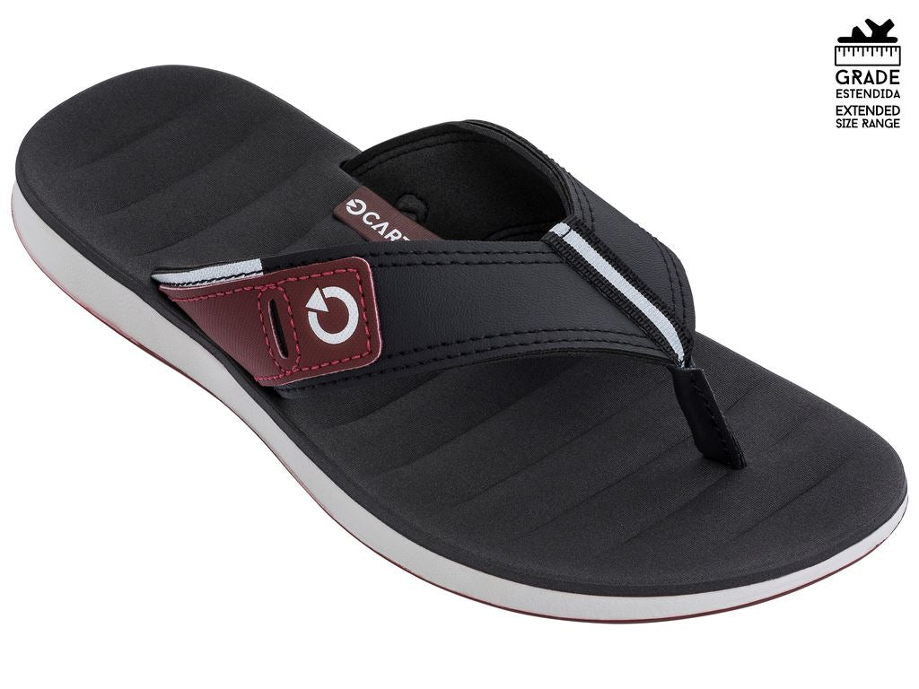 Sandalia Hombre Negro Malaga Thong 006 Cartago