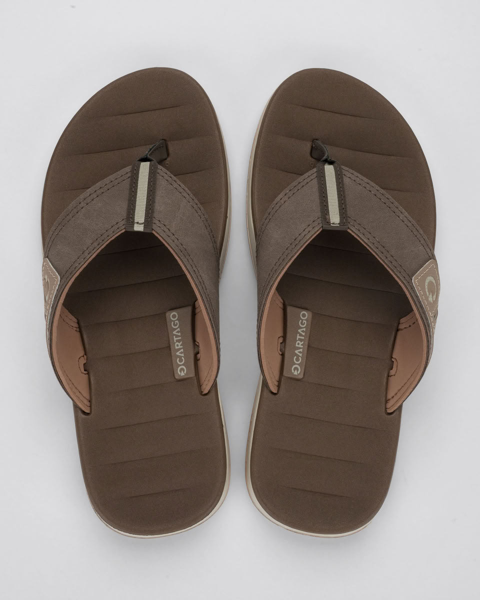 Sandalia Hombre Café/Beige Malaga Cartago