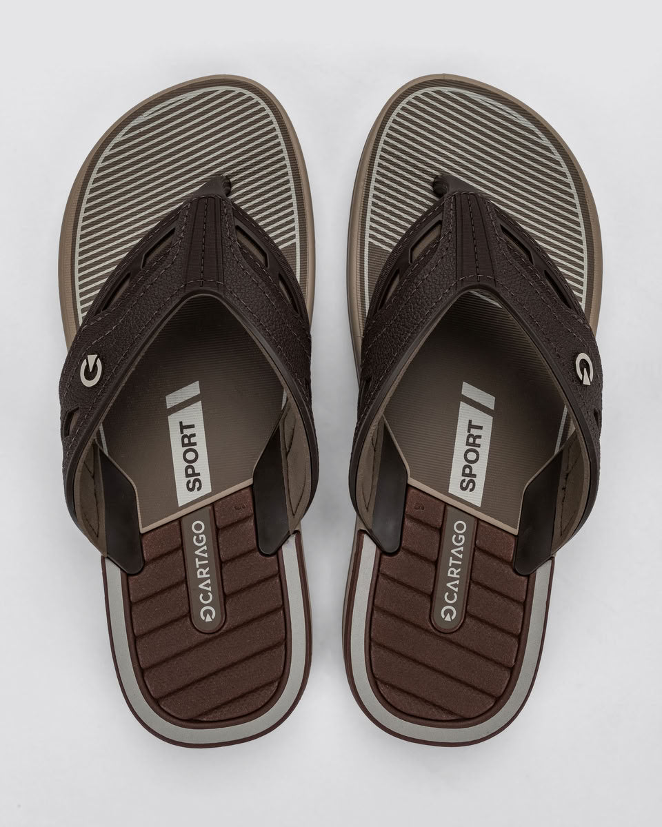 Sandalia Hombre Marrón/Beige Dallas 014 Cartago