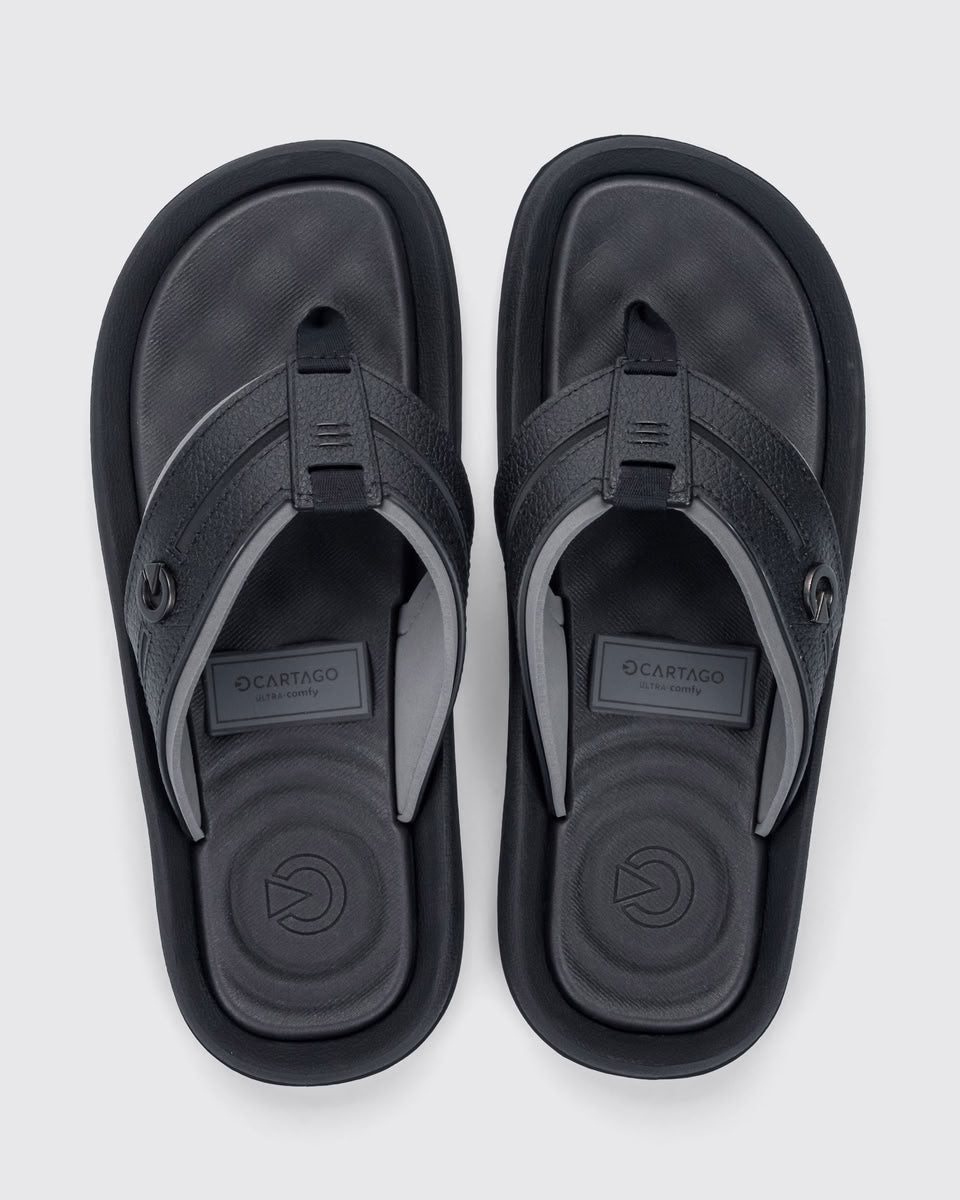 Sandalia Hombre Negro/Gris Fiji VI Cartago