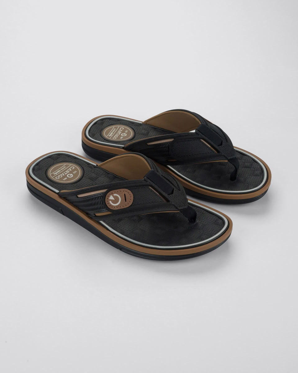 Sandalia Hombre Negro Lyon 334 Cartago