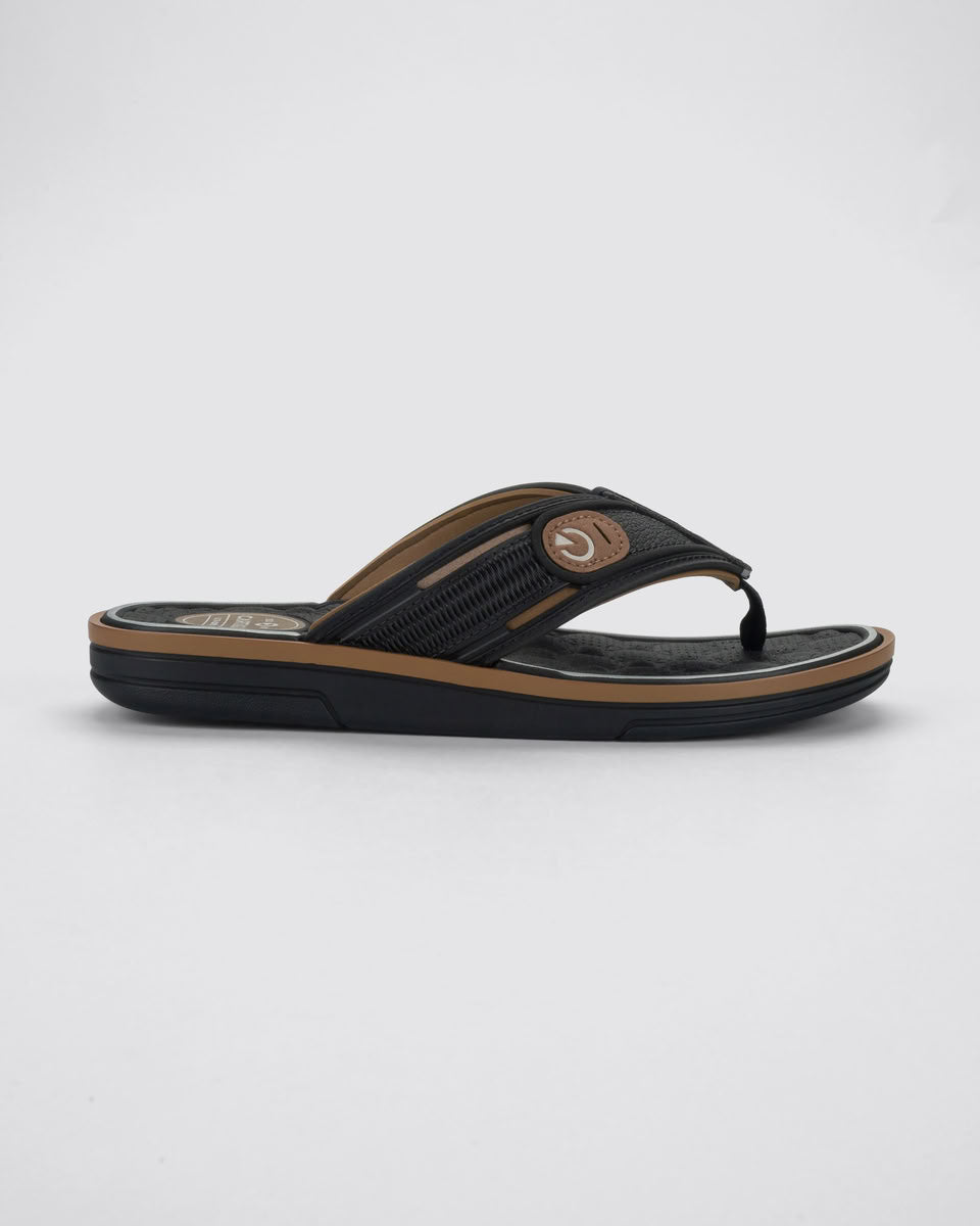 Sandalia Hombre Negro Lyon 334 Cartago