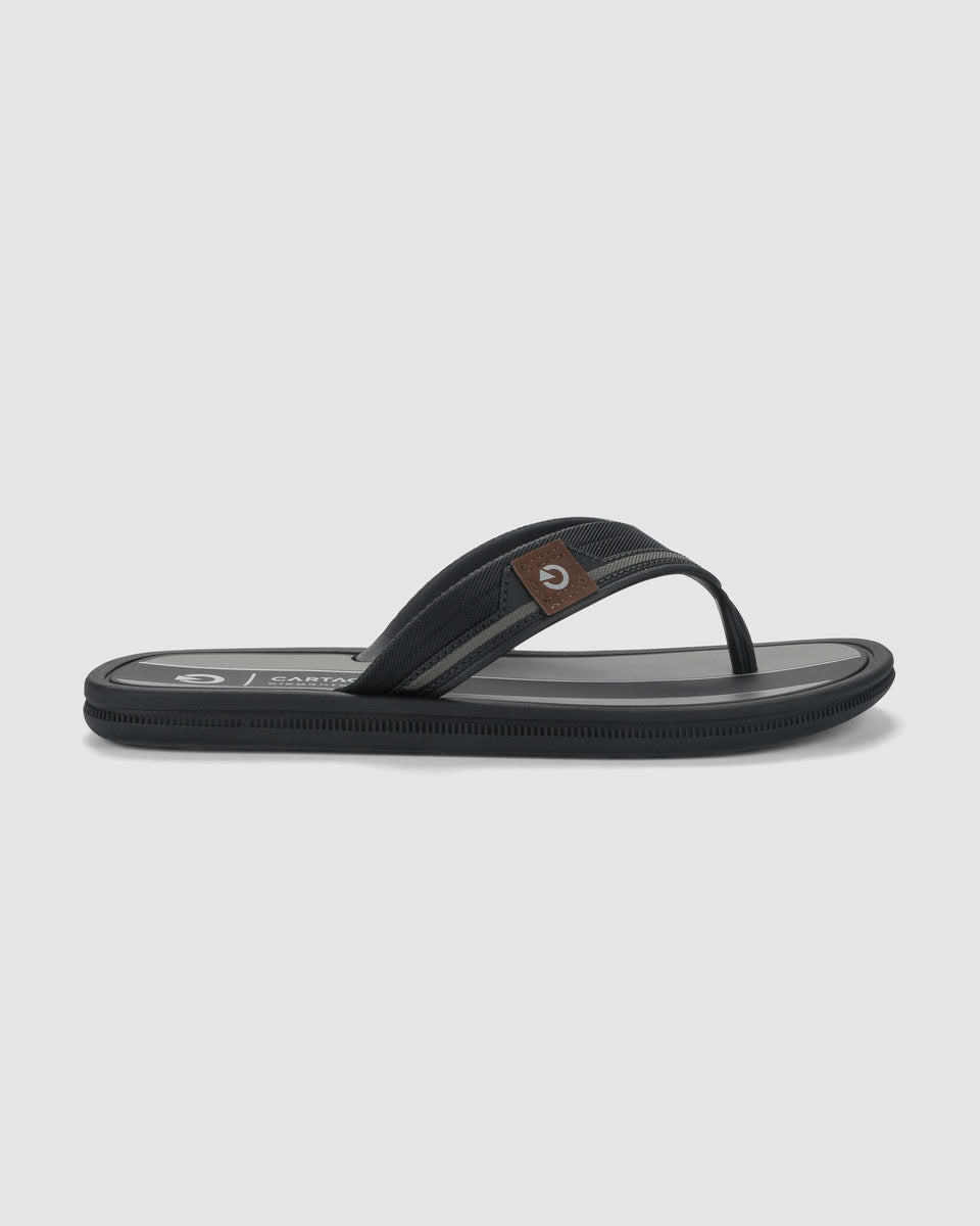 Sandalia Hombre Negro/Gris Maiorca Cartago