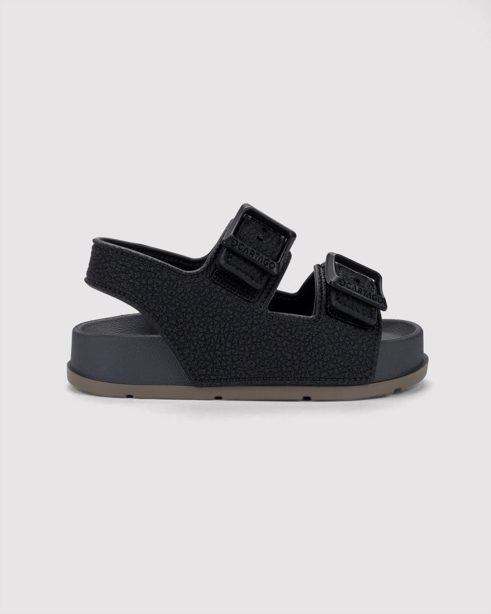 Sandalia Bebé Gris/Negro Milan 59 Cartago