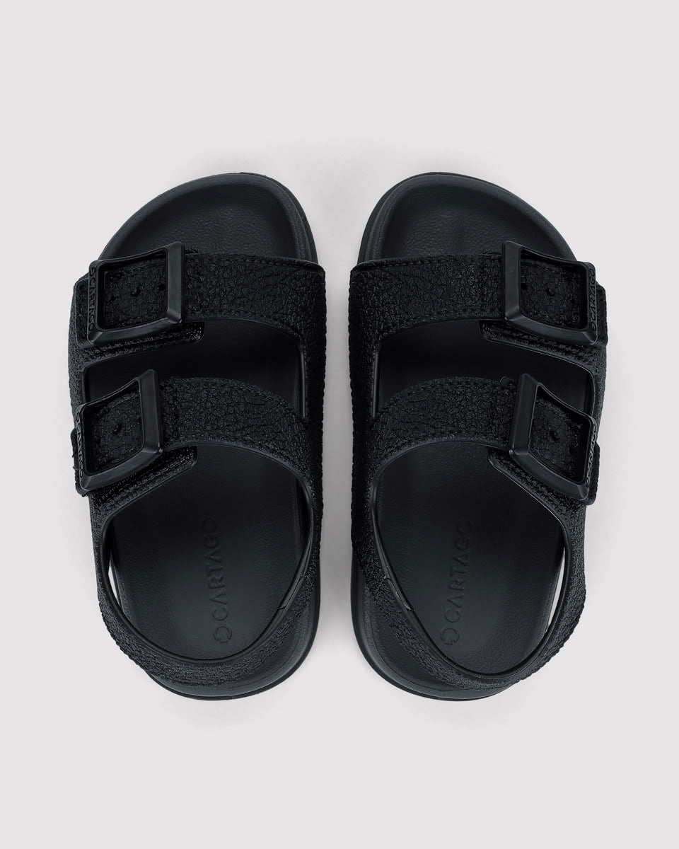Sandalia Bebé Gris/Negro Milan 59 Cartago