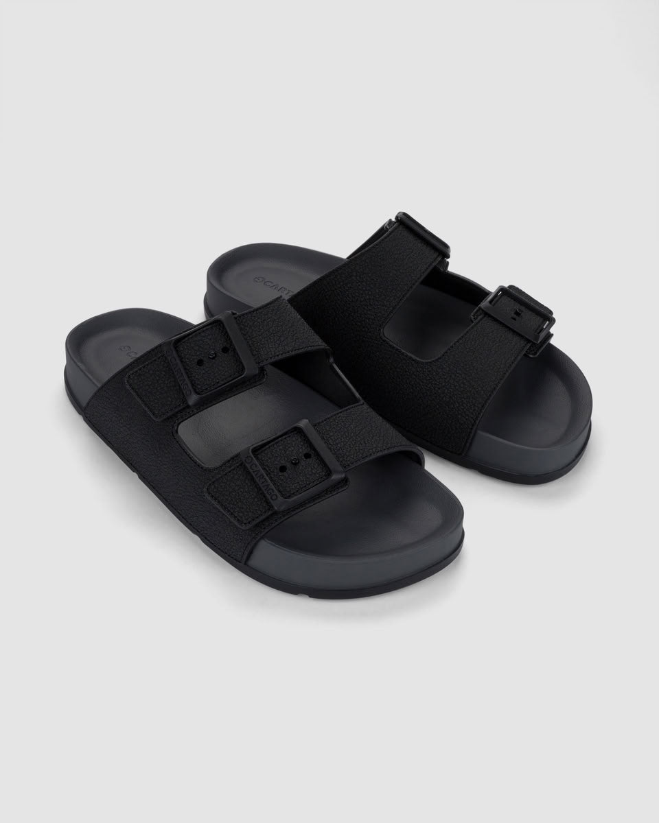 Sandalia Hombre Gris/Negro Milan III Cartago
